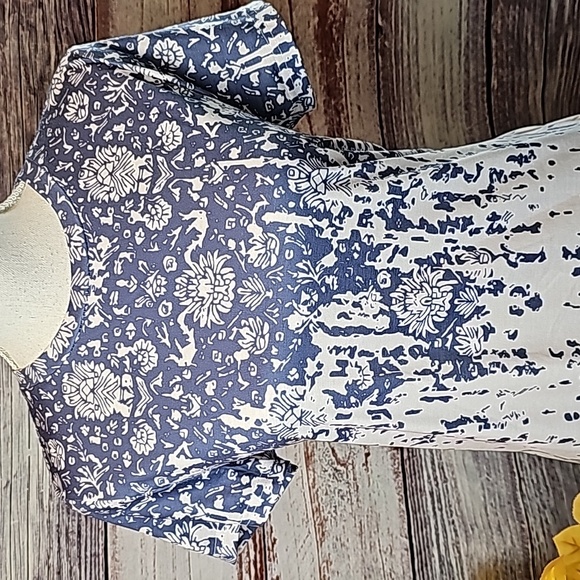 NWT NORACORA SLATE BLUE SHORT SLEEVE PULLOVER TEE - Picture 2 of 13